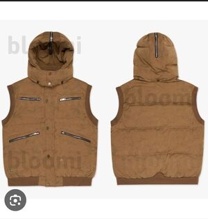 Valabasas Men's Brown Smith Down Filled Puffer Hooded Vest_2